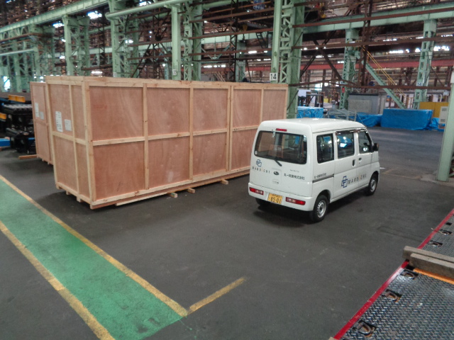 約6,500mmの長尺輸出木箱梱包 兵庫県尼崎市｜丸一興業株式会社
